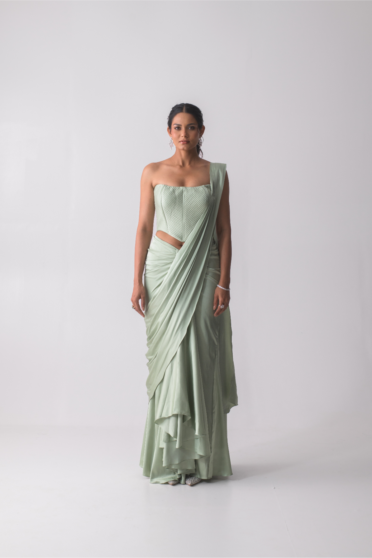 Mint allure drape set