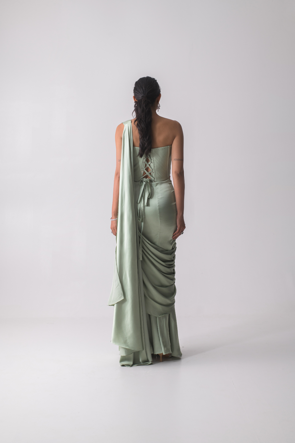 Mint allure drape set