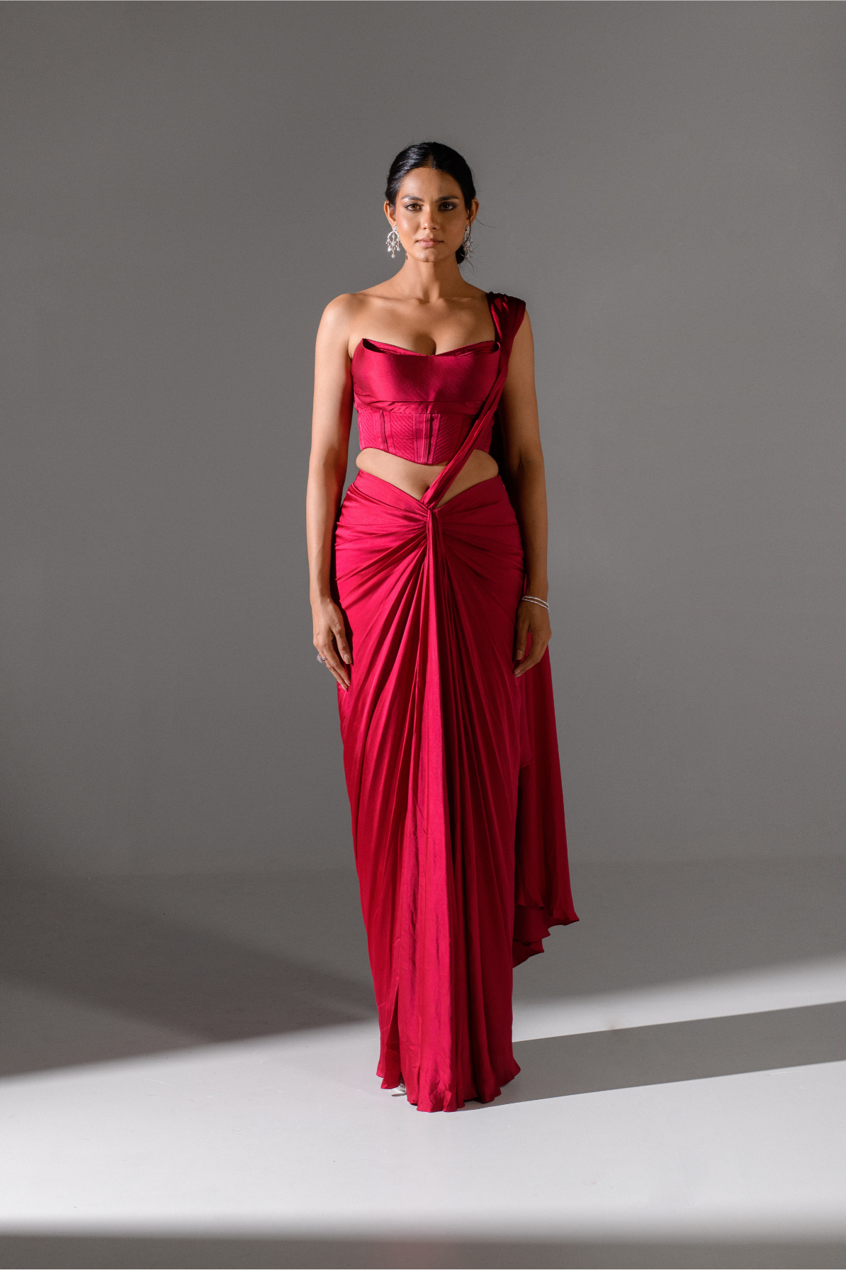 Scarlet Sculpt Drape Set