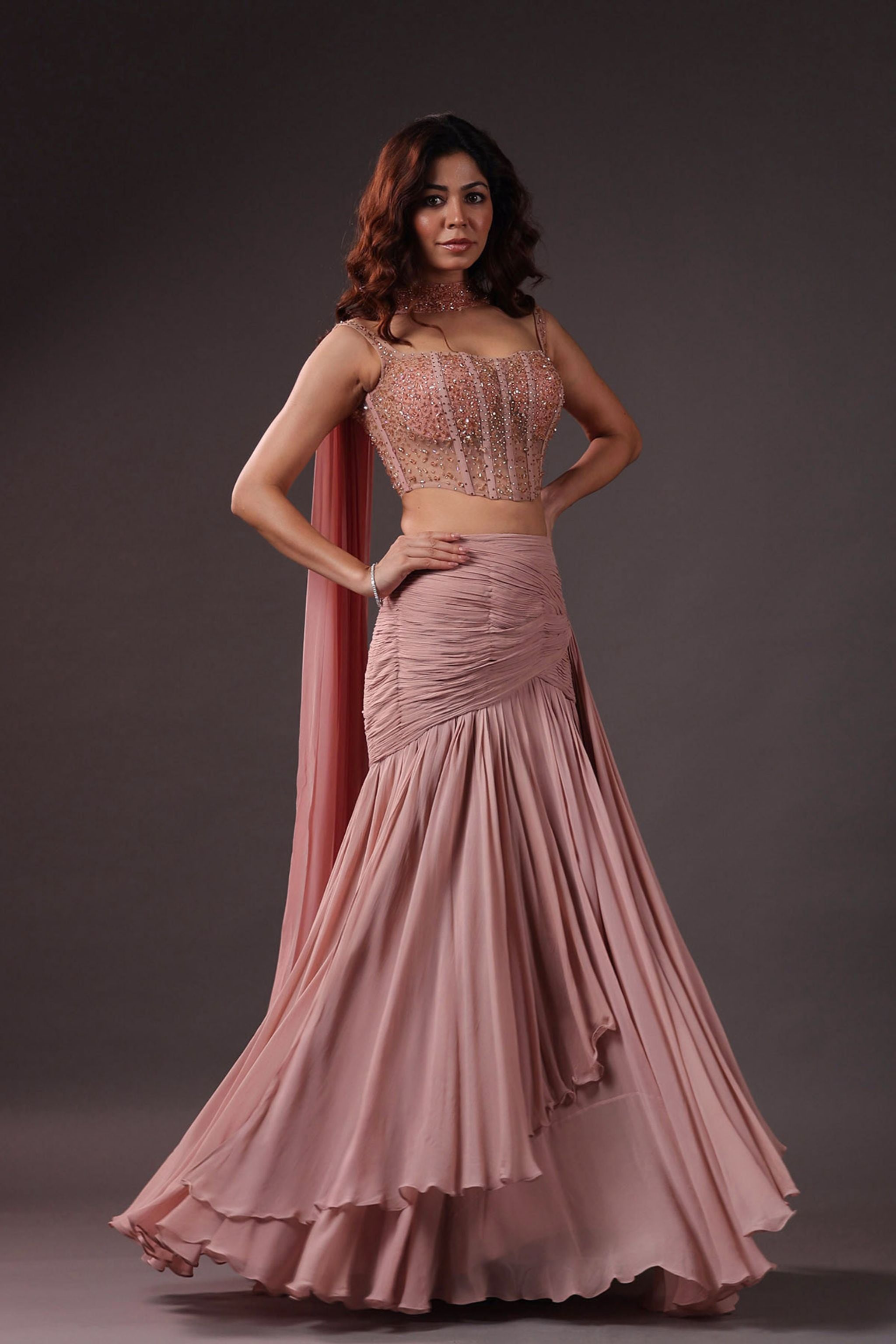 Rosellé Blush Pink Lehenga