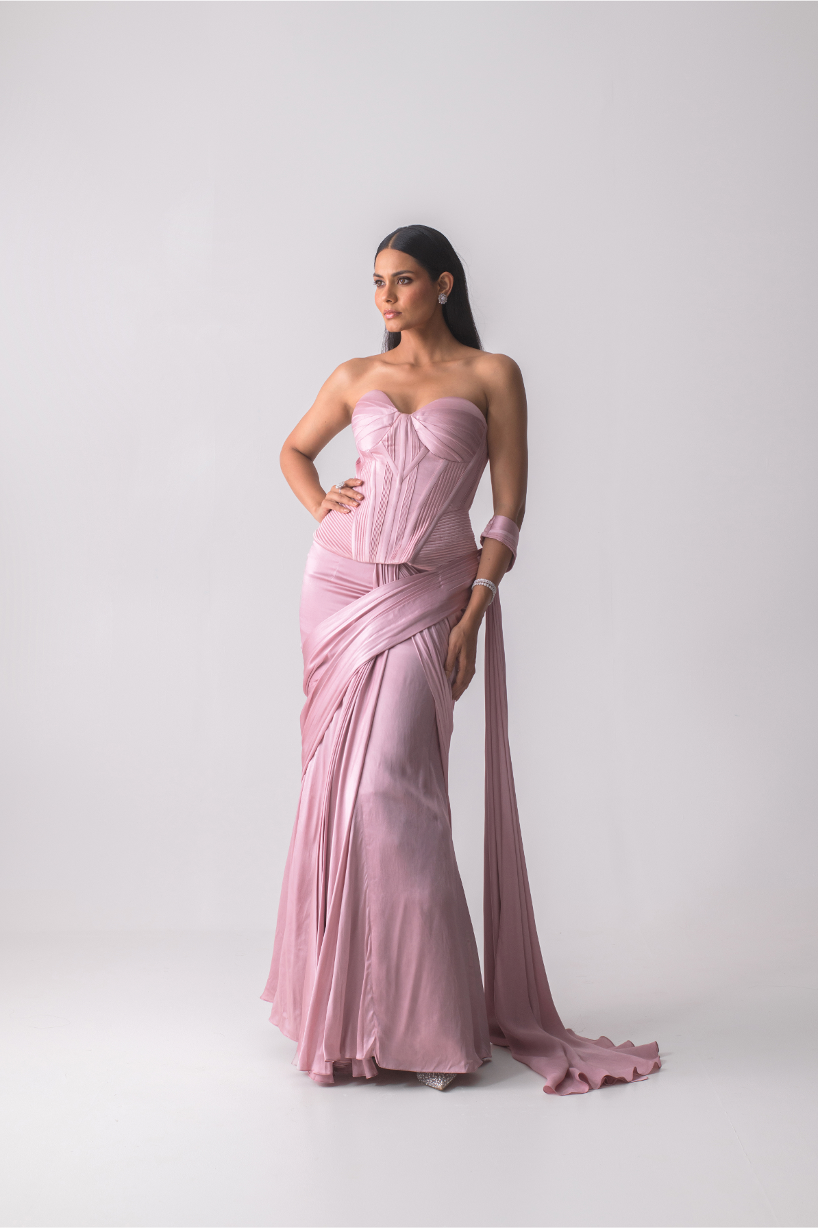Lilac Luxe Coselette Drape Set
